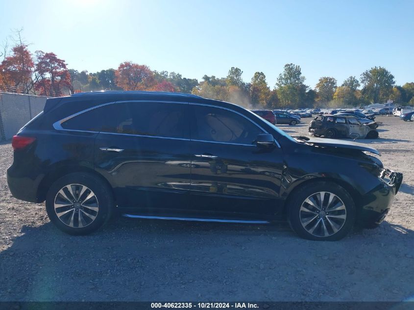 2014 Acura Mdx Technology VIN: 5FRYD4H45EB021052 Lot: 40622335