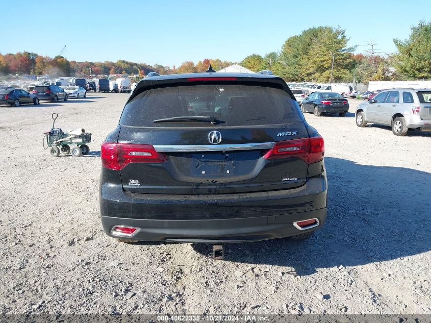 2014 Acura Mdx Technology VIN: 5FRYD4H45EB021052 Lot: 40622335