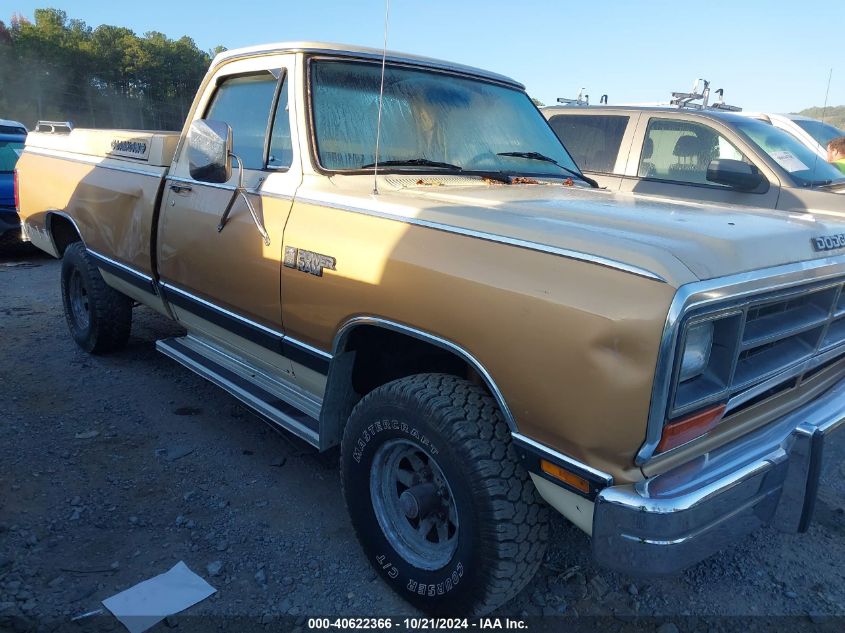 1986 Dodge W-Series W150 VIN: 1B7HW14T0GS107138 Lot: 40622366