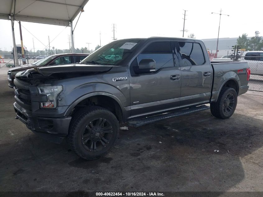 2016 FORD F-150 LARIAT - 1FTEW1EG8GKE16490