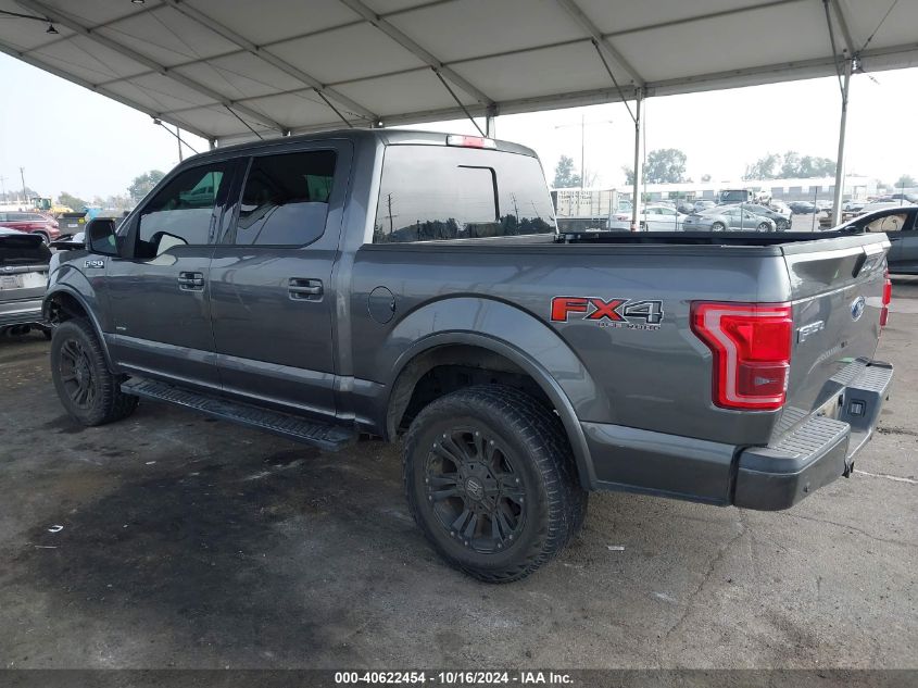 2016 Ford F-150 Lariat VIN: 1FTEW1EG8GKE16490 Lot: 40622454