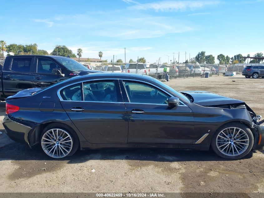 2018 BMW 530E xDrive Iperformance VIN: WBAJB1C56JB085442 Lot: 40622459