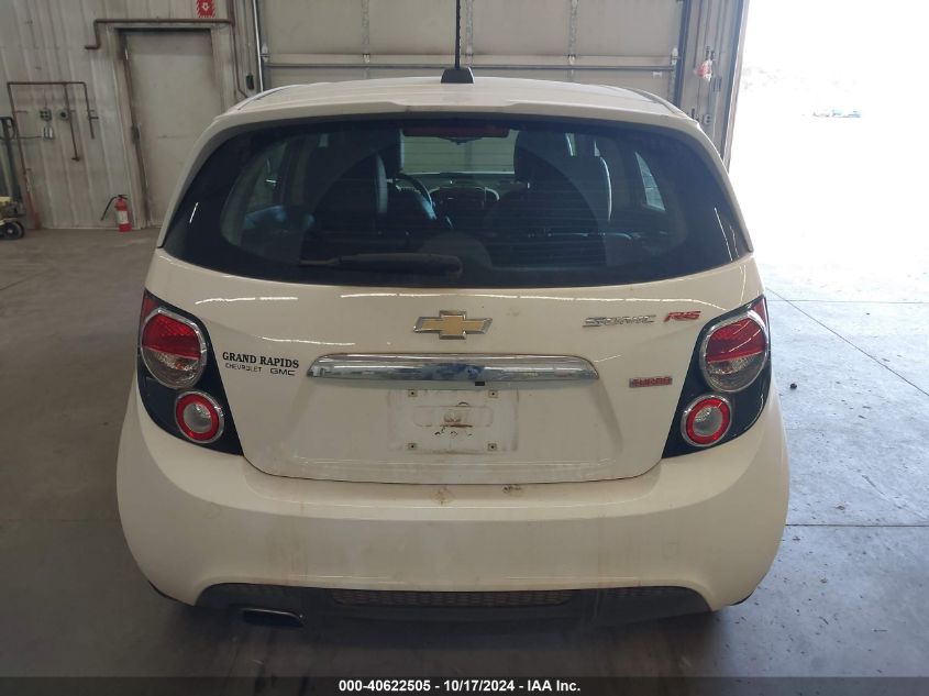 2015 Chevrolet Sonic Rs Auto VIN: 1G1JG6SB2F4199211 Lot: 40622505