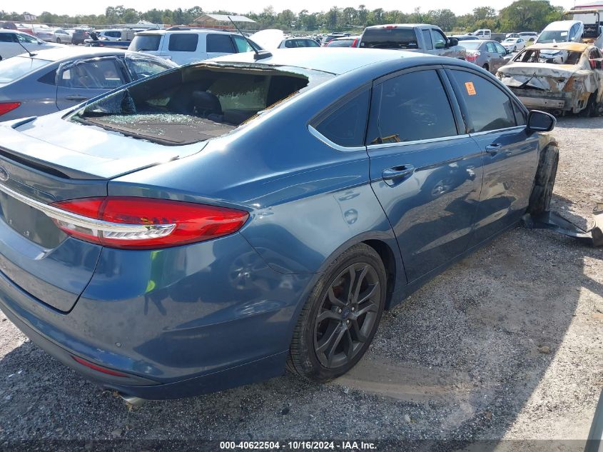 2018 Ford Fusion Se VIN: 3FA6P0HD8JR255578 Lot: 40622504