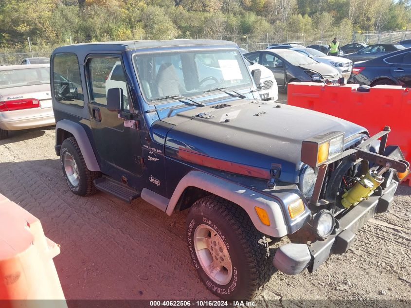 2000 Jeep Wrangler Sport VIN: 1J4FA49S1YP785838 Lot: 40622506