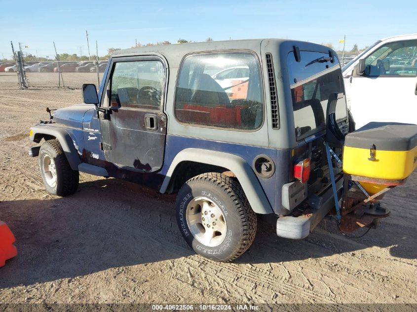 2000 Jeep Wrangler Sport VIN: 1J4FA49S1YP785838 Lot: 40622506