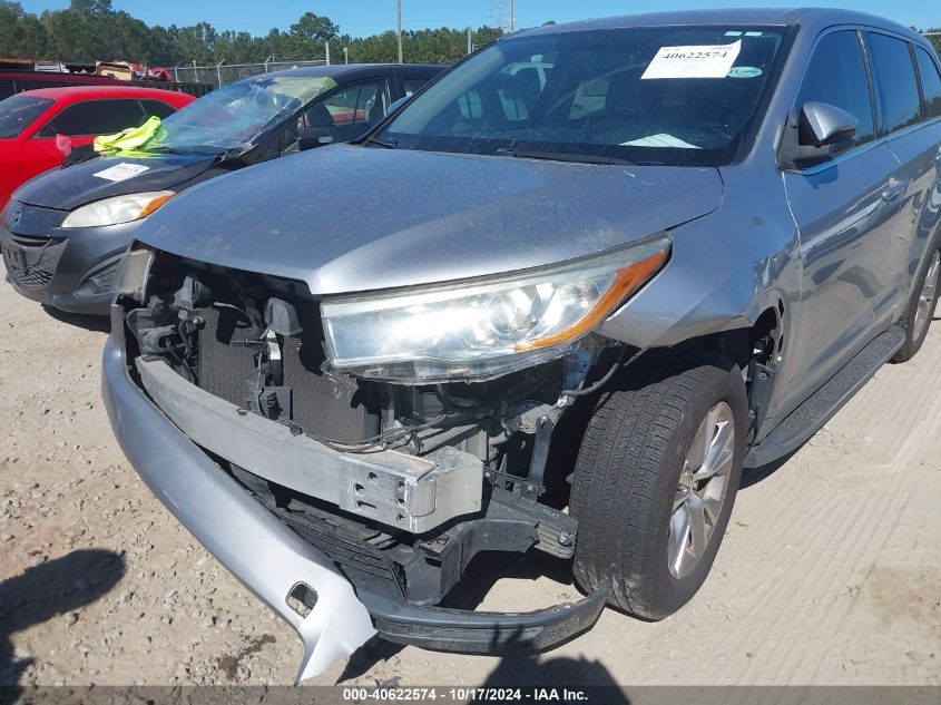 2016 Toyota Highlander Le Plus V6 VIN: 5TDZKRFHXGS185541 Lot: 40622574