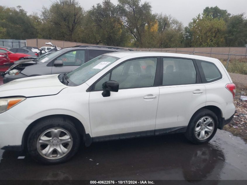 2014 Subaru Forester 2.5I VIN: JF2SJAAC0EG449537 Lot: 40622576