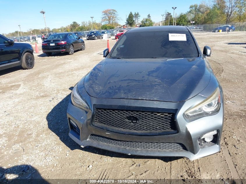 2014 Infiniti Q50 Hybrid Sport VIN: JN1AV7APXEM691969 Lot: 40622578