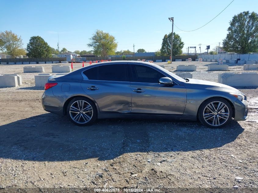 2014 Infiniti Q50 Hybrid Sport VIN: JN1AV7APXEM691969 Lot: 40622578