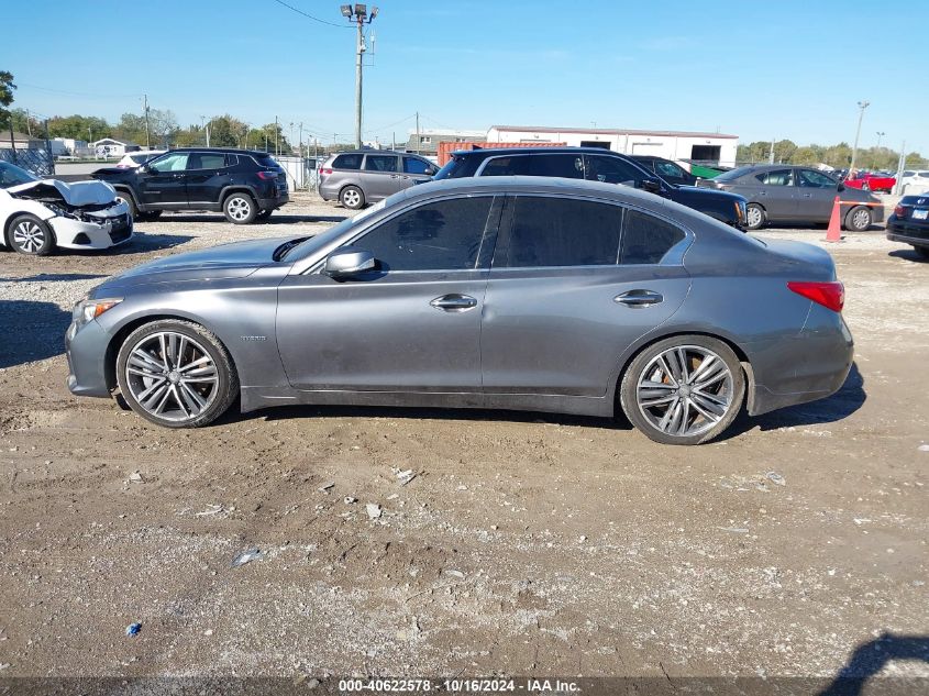 2014 Infiniti Q50 Hybrid Sport VIN: JN1AV7APXEM691969 Lot: 40622578