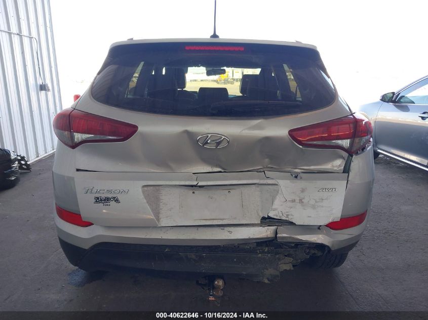 2016 Hyundai Tucson Se VIN: KM8J3CA49GU185842 Lot: 40622646