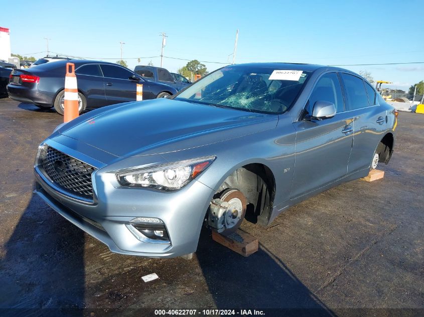 2019 Infiniti Q50 3.0T Luxe VIN: JN1EV7AP0KM517700 Lot: 40622707