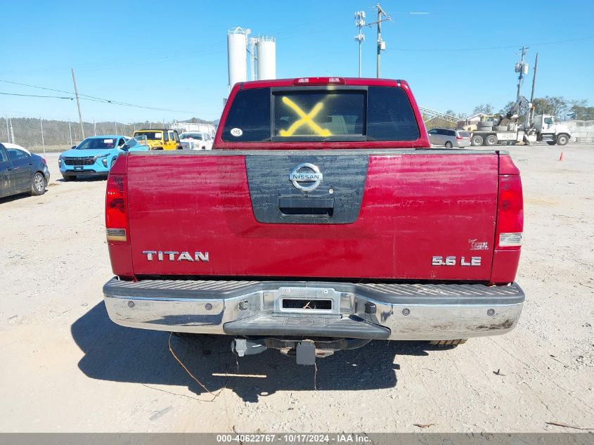 2006 Nissan Titan Le VIN: 1N6BA07B76N549989 Lot: 40622767