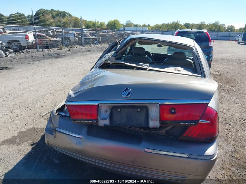 2002 Mercury Grand Marquis Gs VIN: 2MEFM74W72X627271 Lot: 40622783