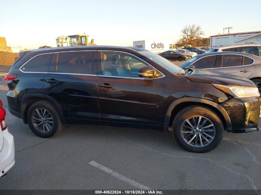 2018 Toyota Highlander Xle VIN: 5TDJZRFH6JS554203 Lot: 40622824