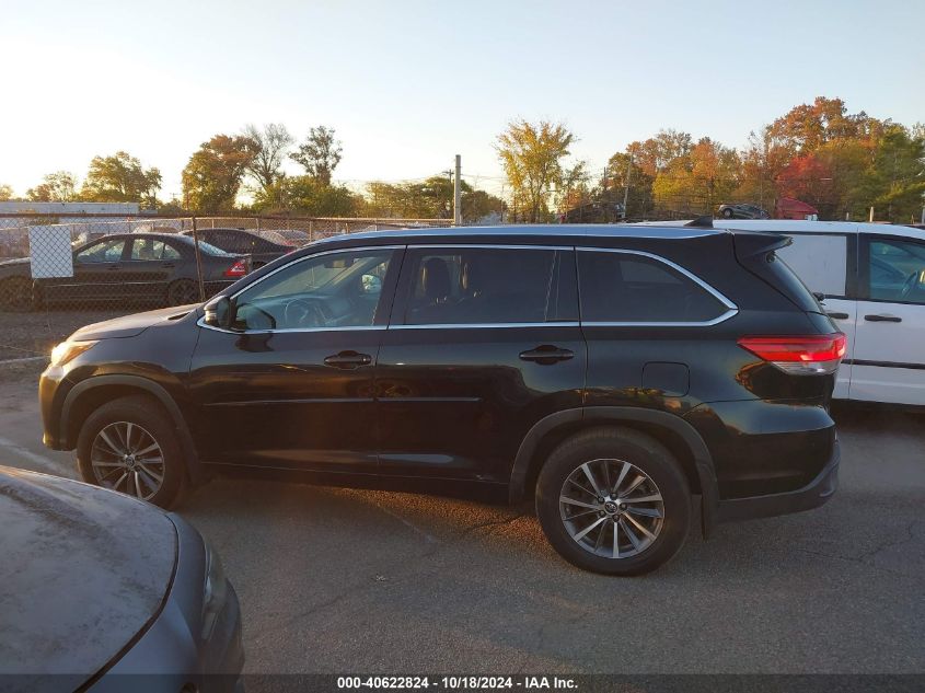 2018 Toyota Highlander Xle VIN: 5TDJZRFH6JS554203 Lot: 40622824