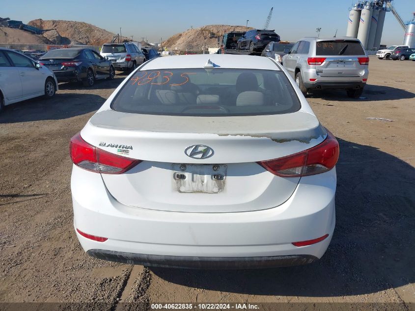 2016 Hyundai Elantra Se VIN: 5NPDH4AE1GH784245 Lot: 40622835