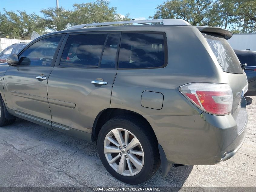 2008 Toyota Highlander Hybrid Limited VIN: JTEEW44A982016353 Lot: 40622889