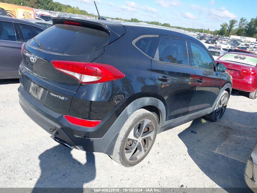 2016 Hyundai Tucson Sport VIN: KM8J33A21GU053110 Lot: 40622919