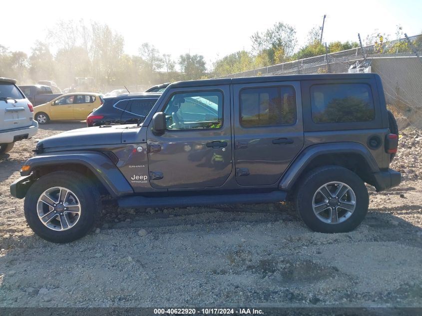 2018 Jeep Wrangler Unlimited Sahara 4X4 VIN: 1C4HJXEG5JW115545 Lot: 40622920