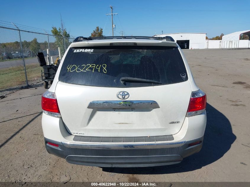 2012 Toyota Highlander Se VIN: 5TDBK3EH3CS145344 Lot: 40622948