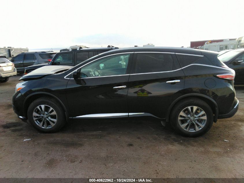 2016 Nissan Murano Sl VIN: 5N1AZ2MH3GN105923 Lot: 40622962