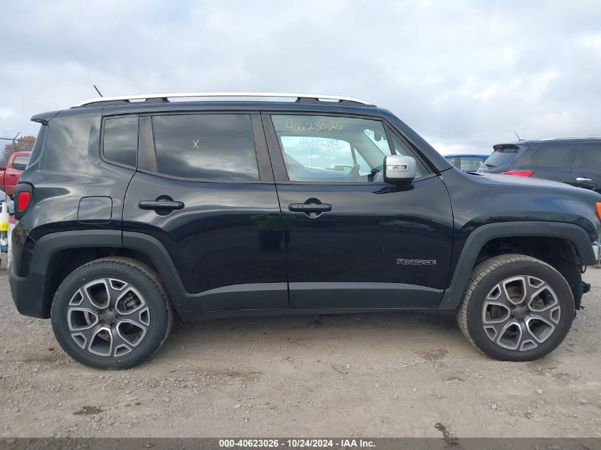 2015 Jeep Renegade Limited VIN: ZACCJBDT1FPB25280 Lot: 40623026