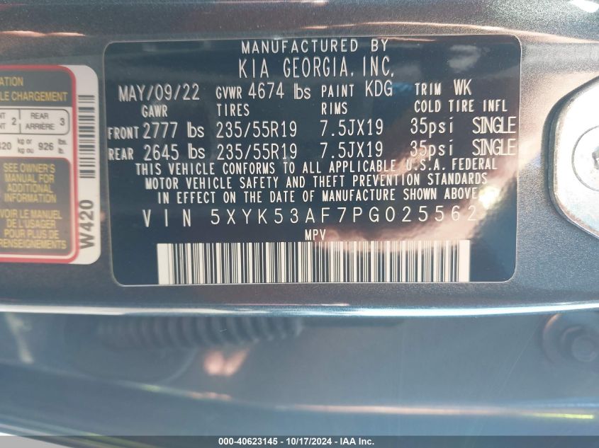 2023 KIA SPORTAGE SX-PRESTIGE - 5XYK53AF7PG025562