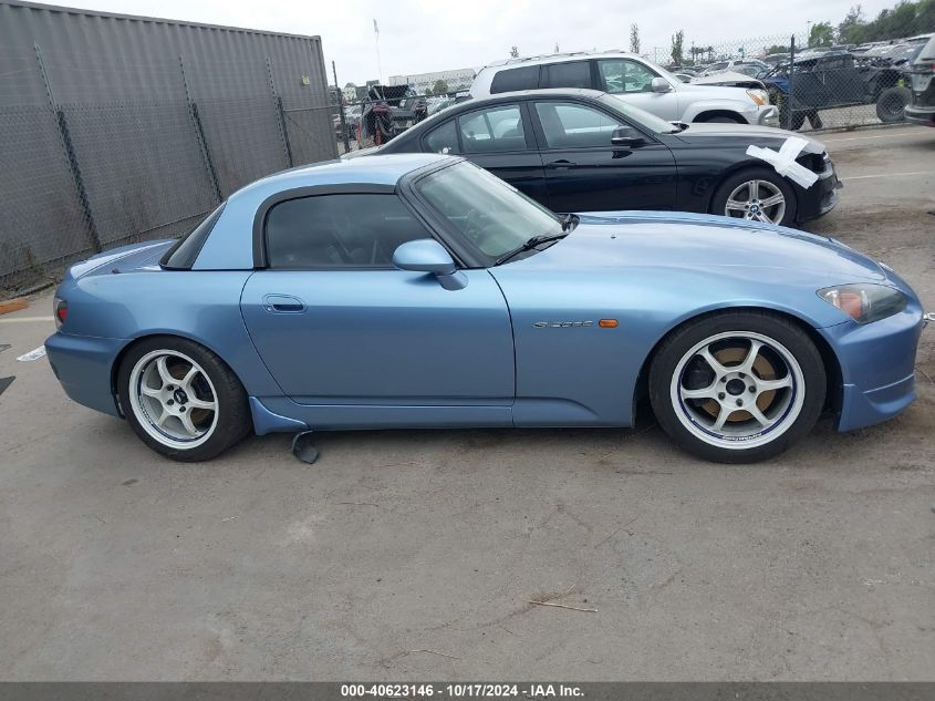 2005 Honda S2000 VIN: JHMAP21405S004394 Lot: 40623146