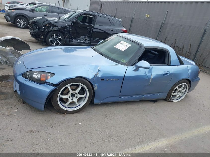 2005 Honda S2000 VIN: JHMAP21405S004394 Lot: 40623146