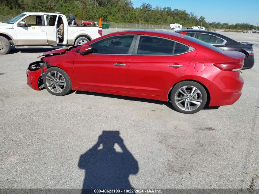 2017 Hyundai Elantra Limited VIN: 5NPD84LF0HH073773 Lot: 40623193