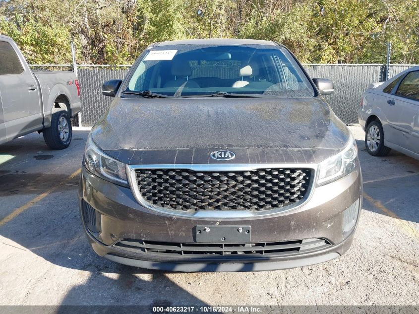 2016 Kia Sedona Lx VIN: KNDMB5C1XG6178650 Lot: 40623217