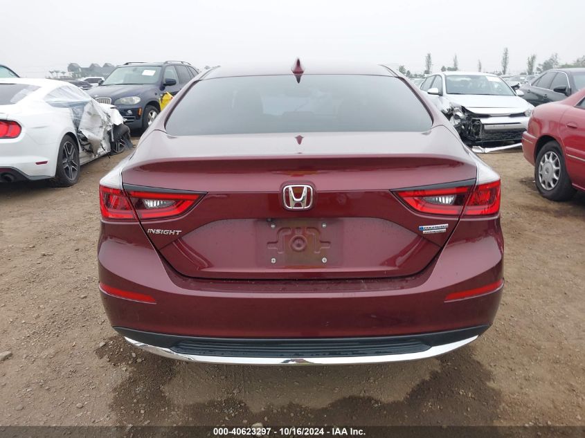 2019 Honda Insight Touring VIN: 19XZE4F91KE023108 Lot: 40623297