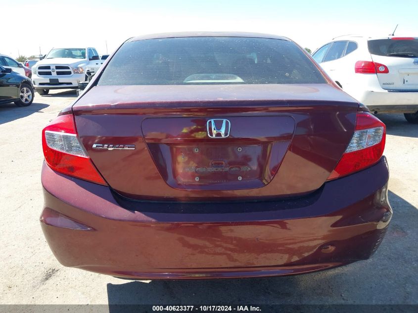 2012 Honda Civic Lx VIN: 2HGFB2F57CH594803 Lot: 40623377