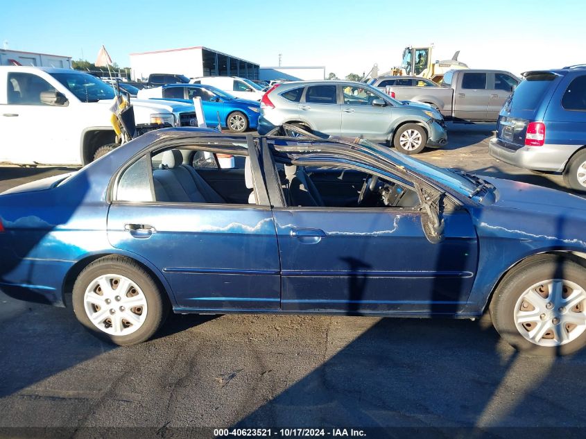 2003 Honda Civic Ex VIN: 2HGES26713H539759 Lot: 40623521