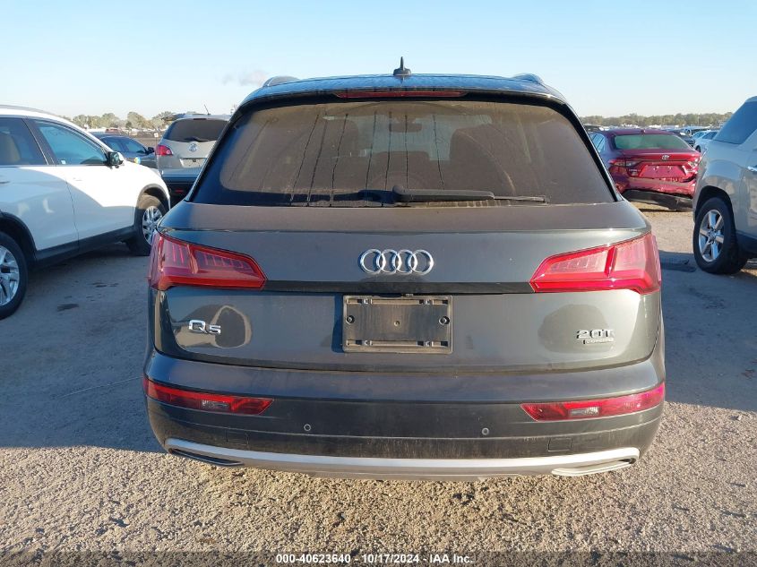 2018 Audi Q5 2.0T Premium/Tech Prestige VIN: WA1CNAFY6J2147702 Lot: 40623640