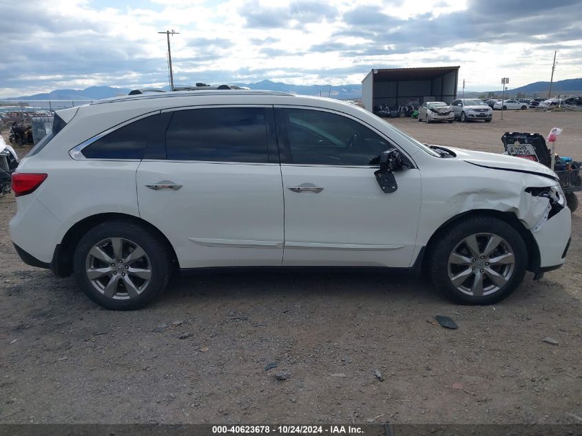 2016 Acura Mdx Advance Entertainment Packages/Advance Package VIN: 5FRYD4H91GB034993 Lot: 40623678