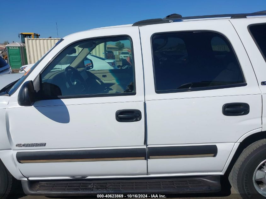 2002 Chevrolet Tahoe Ls VIN: 1GNEC13Z12J330800 Lot: 40623869