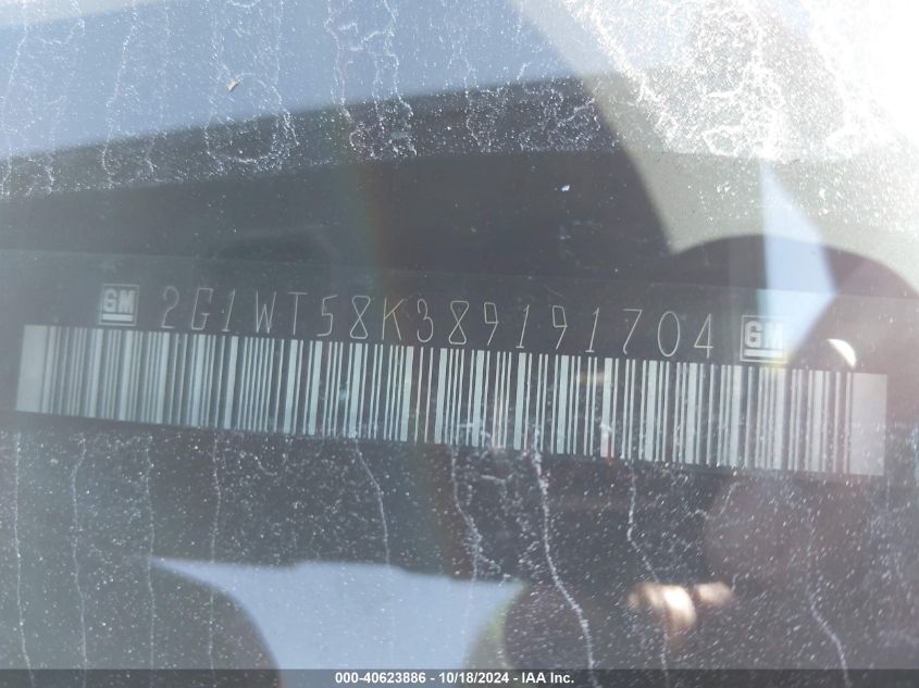 2008 Chevrolet Impala Lt VIN: 2G1WT58K389191704 Lot: 40623886