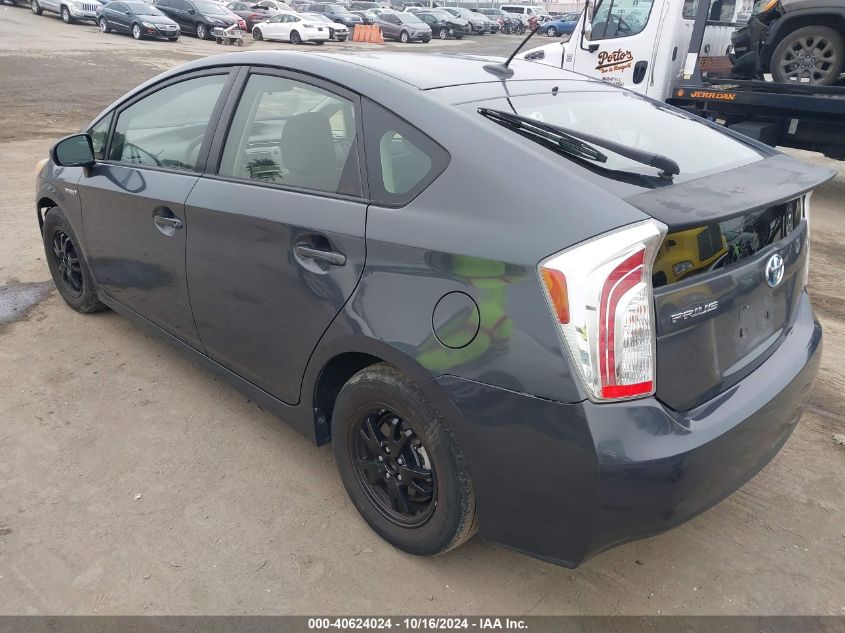 2013 Toyota Prius Three VIN: JTDKN3DU4D5582928 Lot: 40624024