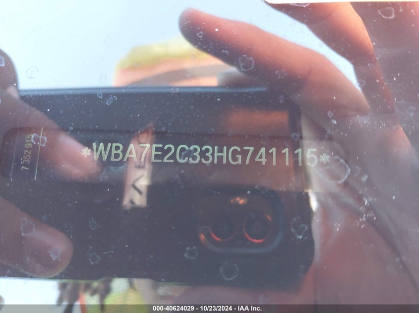 2017 BMW 740I - WBA7E2C33HG741115
