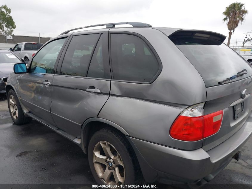 2005 BMW X5 3.0I VIN: 5UXFA13505LY17266 Lot: 40624030