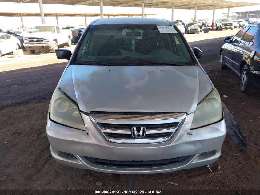 2005 Honda Odyssey Lx VIN: 5FNRL38295B127229 Lot: 40624126