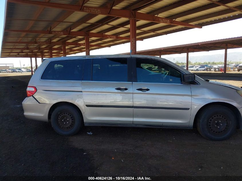 2005 Honda Odyssey Lx VIN: 5FNRL38295B127229 Lot: 40624126