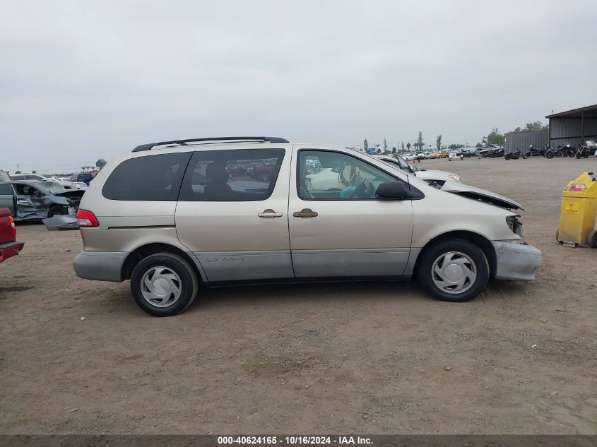 2001 Toyota Sienna Le VIN: 4T3ZF13C11U348081 Lot: 40624165