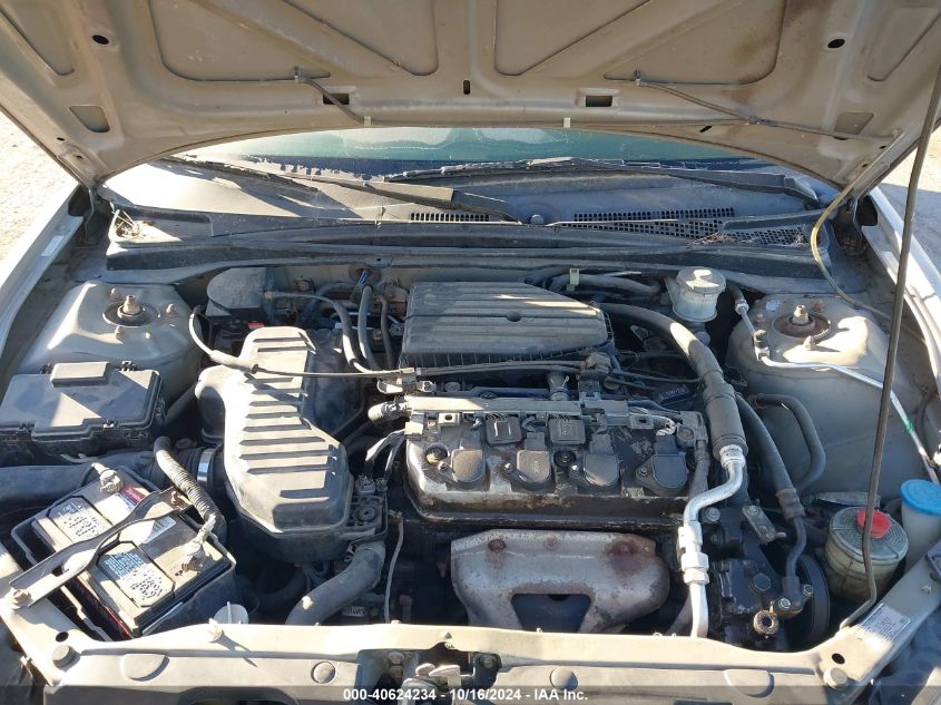 2004 Honda Civic Lx VIN: 2HGES16564H641326 Lot: 40624234