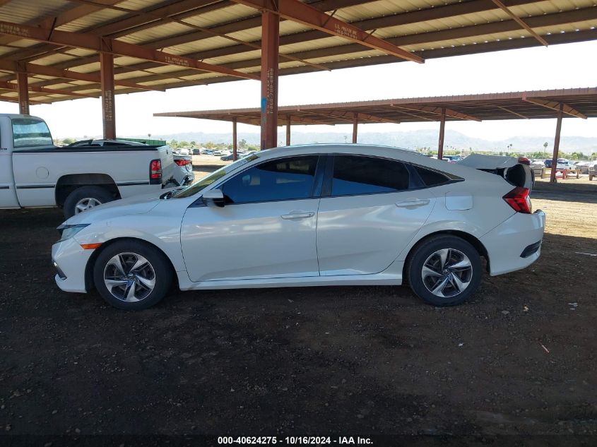 2019 Honda Civic Lx VIN: 19XFC2F63KE211180 Lot: 40624275