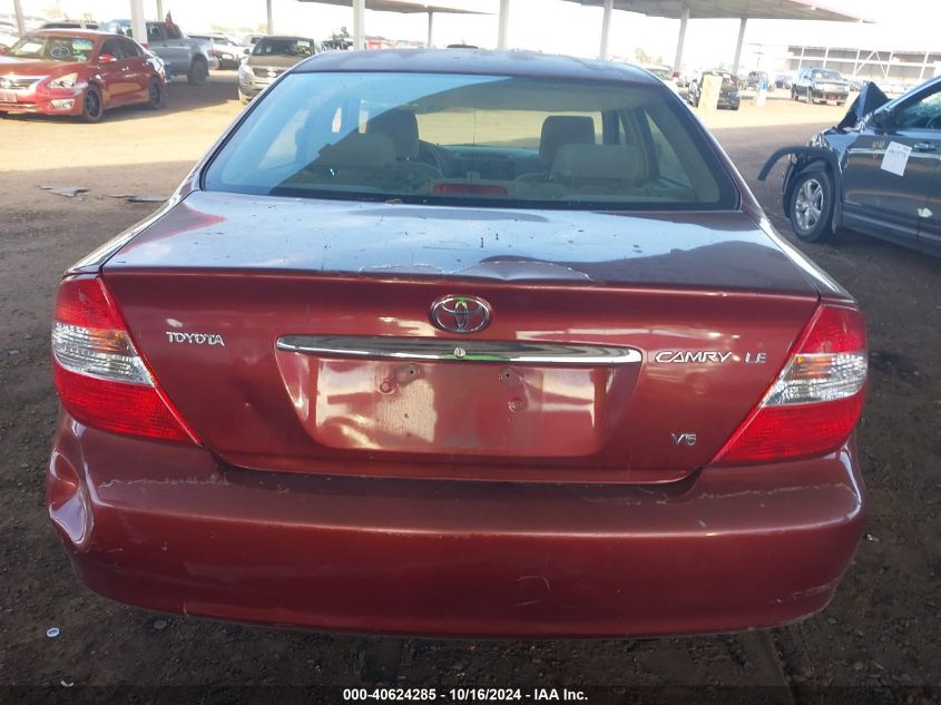 2003 Toyota Camry Le V6 VIN: 4T1BF32K13U060045 Lot: 40624285