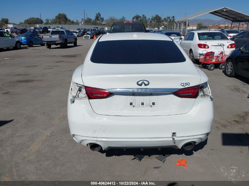 2019 Infiniti Q50 3.0T Luxe VIN: JN1EV7AP1KM515521 Lot: 40624412